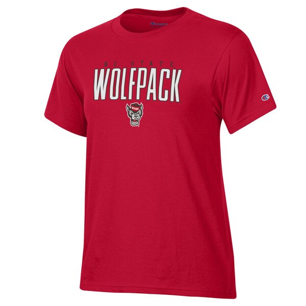 Red Ladies Short Sleeve Tee - NC St